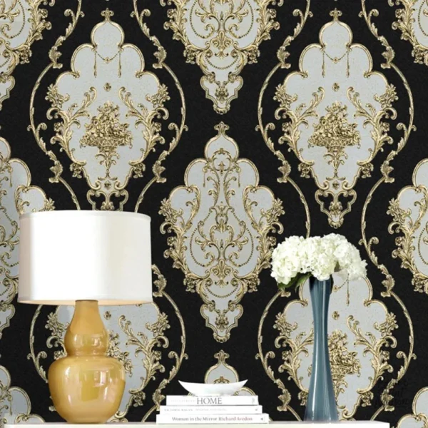 Papier peint baroque moderne élégant et stylisé