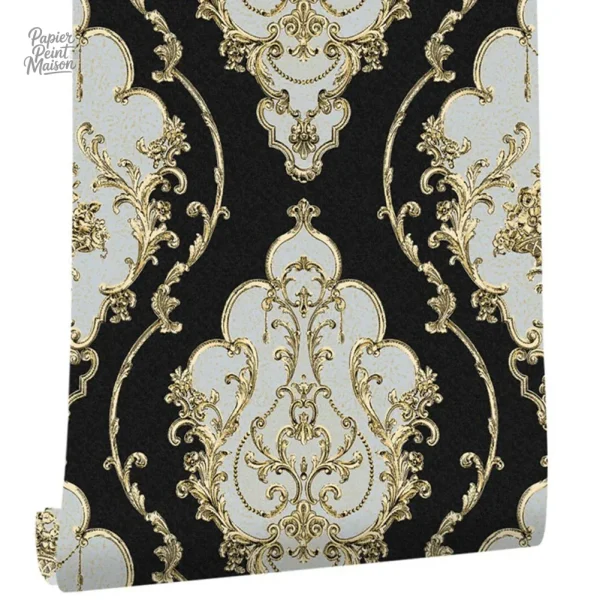Papier peint moderne inspiré du style baroque