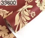 Motif baroque rouge pour une décoration raffinée