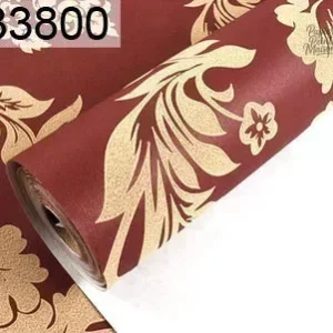 Motif baroque rouge pour une décoration raffinée