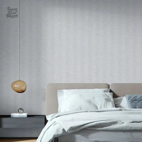 Papier peint blanc uni pour une décoration minimaliste