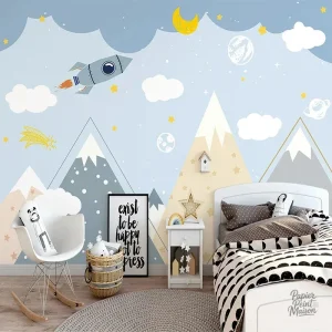 Décoration murale bleue pour garçon