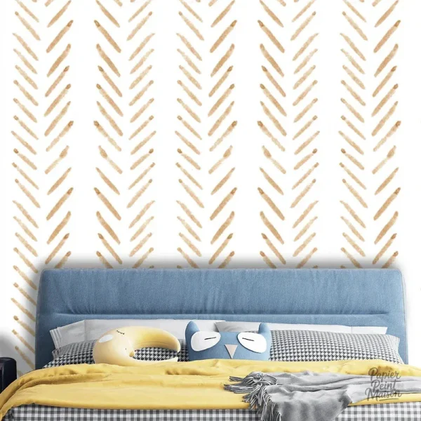 Papier Peint Bohème Beige pour une décoration élégante