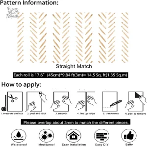 Papier Peint Beige inspiré du style bohème pour chambres