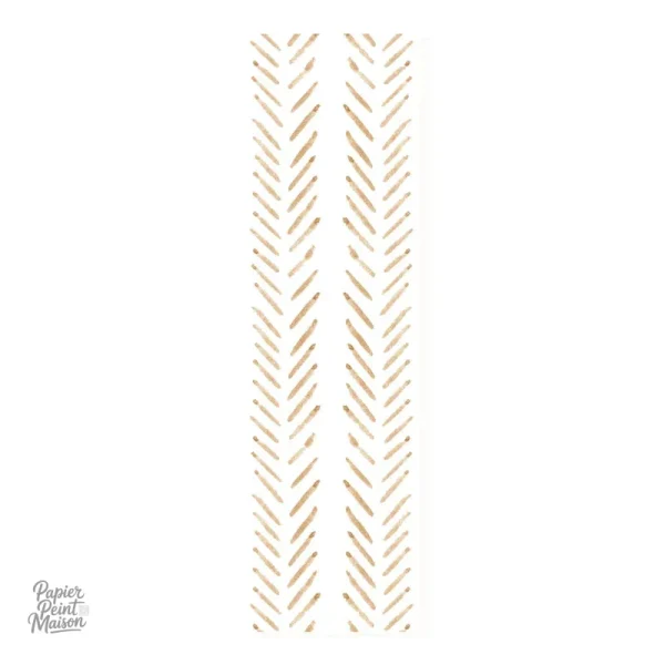 Ambiance bohème avec ce papier peint beige polyvalent