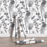 Motifs tropicaux sur fond clair pour une ambiance bohème