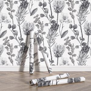 Motifs tropicaux sur fond clair pour une ambiance bohème
