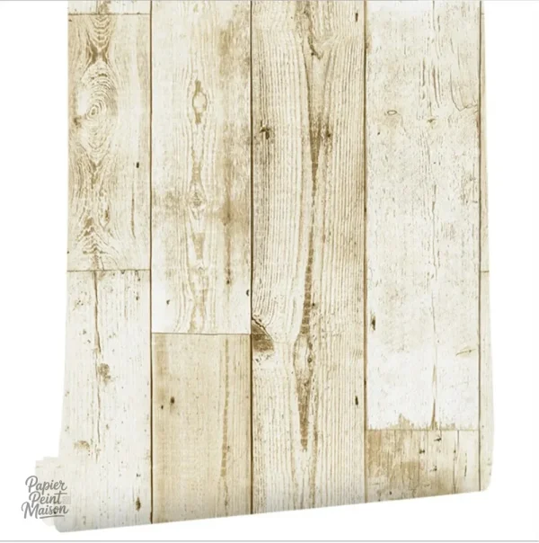 Papier peint imitation bois pour une ambiance chaleureuse