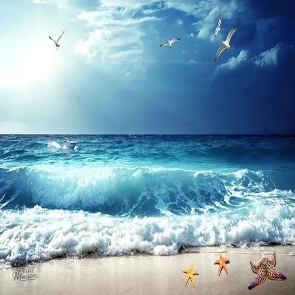 Motif nautique pour un intérieur inspiré du bord de mer