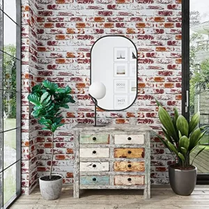 Papier peint brique au design moderne et tendance