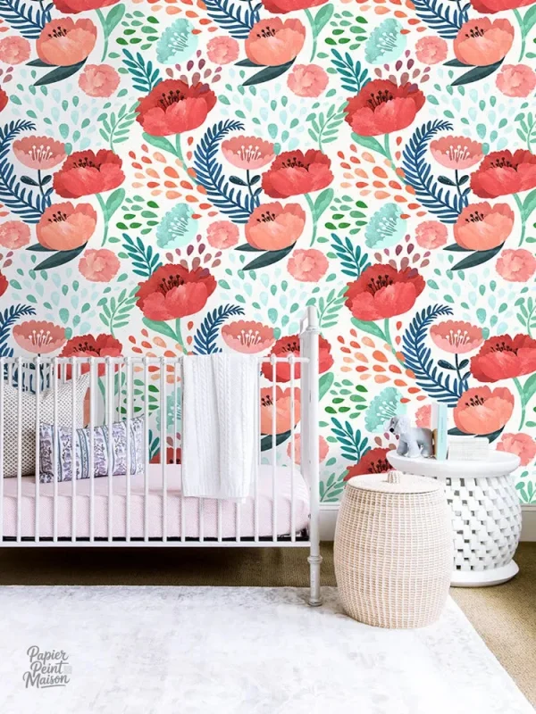 Papier peint moderne pour chambre ado fille