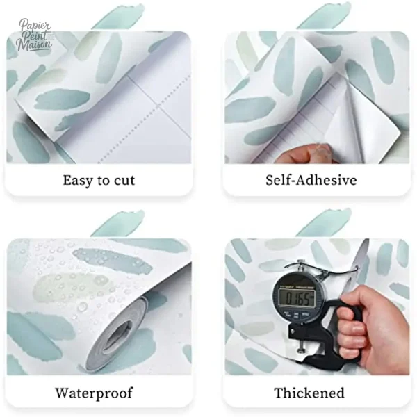 Papier peint aux motifs artistiques pour chambre zen