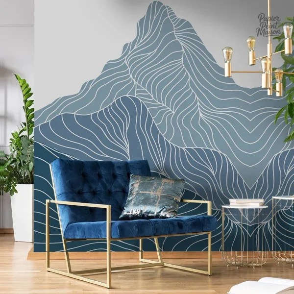 Papier peint décoratif montagne, ajout de charme à la chambre