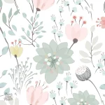 Papier peint enfant, motifs ludiques pour décoration féminine