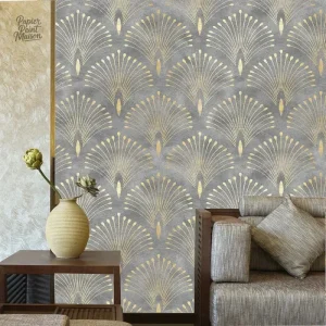 Papier peint chic pour un salon élégant