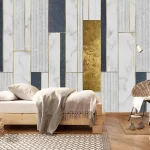 Papier peint coloré avec motifs géométriques dynamiques