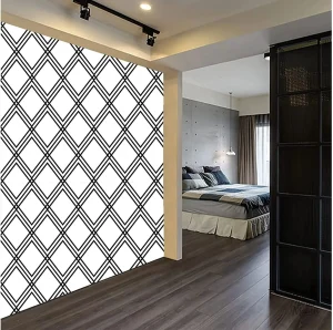 Papier peint décoratif adapté aux couloirs d'entrée