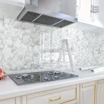 Papier peint marbré pour cuisine