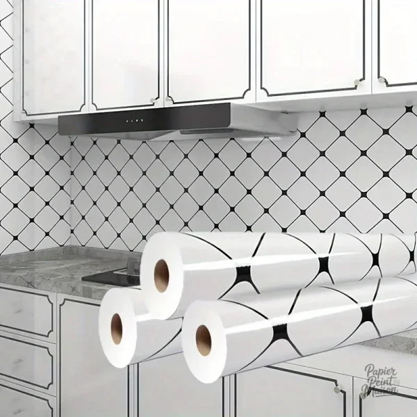 Papier peint cuisine original design moderne