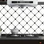 Papier peint cuisine avec motifs tendance