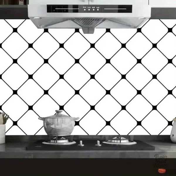 Papier peint cuisine avec motifs tendance