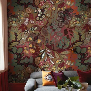 Papier peint végétal déco avec motifs naturels élégants