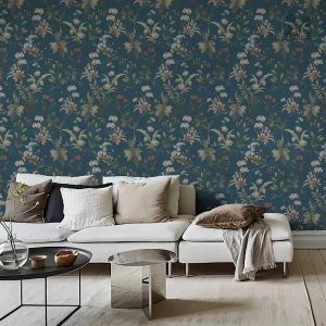 Papier peint décoratif végétal au design naturel