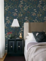 Papier peint avec motifs végétaux pour une ambiance fraîche
