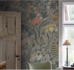 Décoration murale avec design de fleurs naturelles
