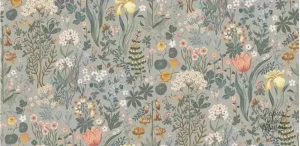 Papier peint inspiré de la nature, motifs floraux raffinés
