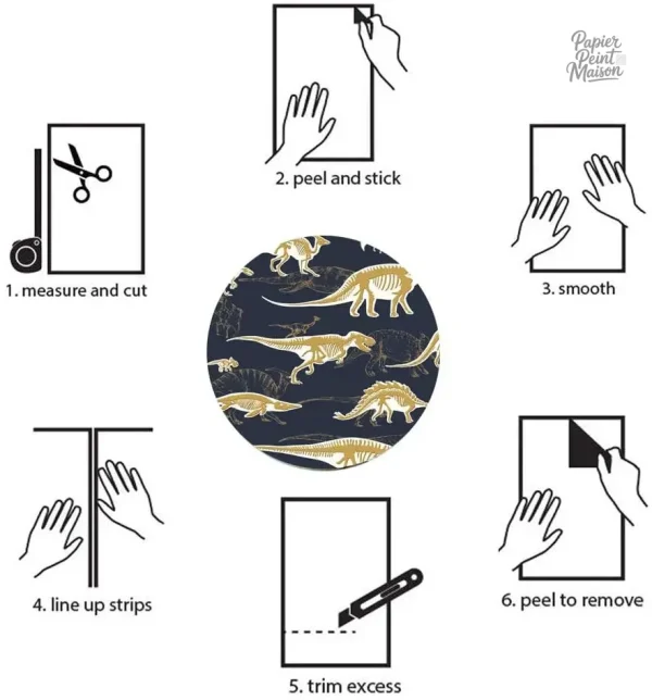 Papier peint enfants thème dinosaures pour une chambre ludique