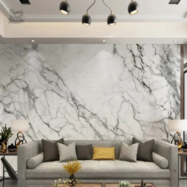 Papier peint marbré, design moderne pour un style raffiné