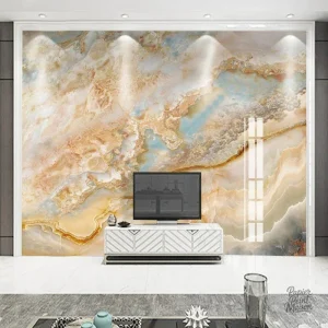 Papier peint effet marbre pour décoration raffinée