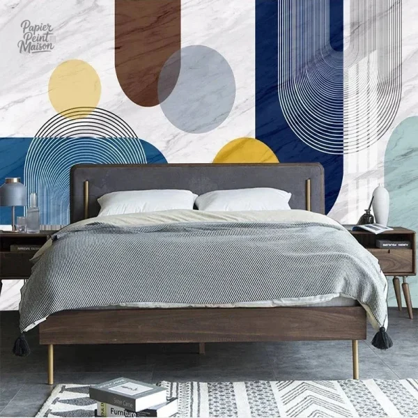 Revêtement mural au style marbré pour une ambiance élégante