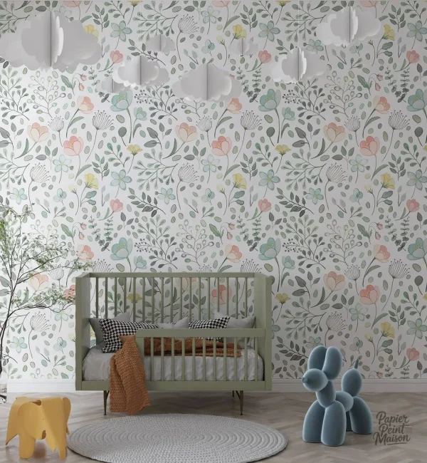 Papier peint mural pour espace de jeu enfantin