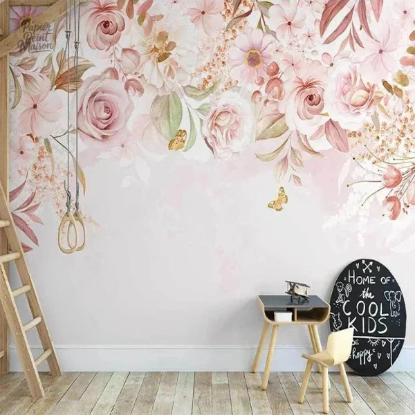 Papier peint chambre fille