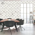 Papier peint ethnique géométrique pour décoration intérieure