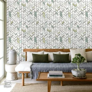 Papier Peint Ethnique Chic au design géométrique élégant