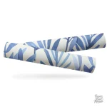 Papier peint inspiré de la nature avec un design feuillage bleu