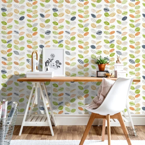 Papier Peint Feuille pour décoration de bureau