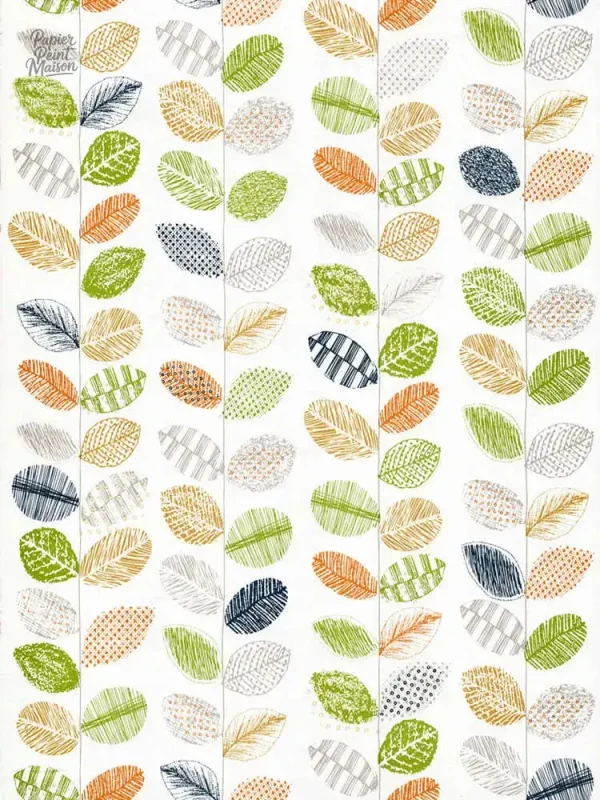 Papier Peint design feuille pour ambiance naturelle