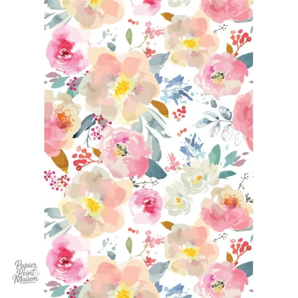 Papier peint à fleurs pour une décoration intérieure chaleureuse
