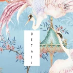 Décoration murale élégante, motifs oiseaux et fleurs