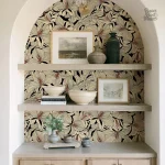 Papier peint floral rétro pour une décoration chic
