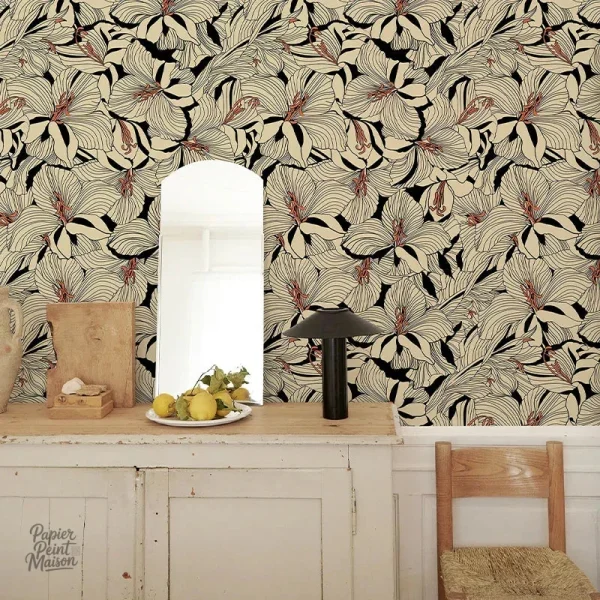 Motifs de fleurs vintage pour un intérieur raffiné