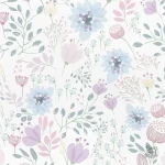 Design floral pour chambre de fille