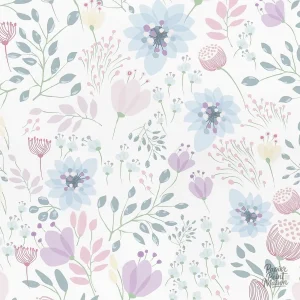 Design floral pour chambre de fille