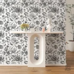 Motifs floraux sur fond vintage pour ambiance cozy