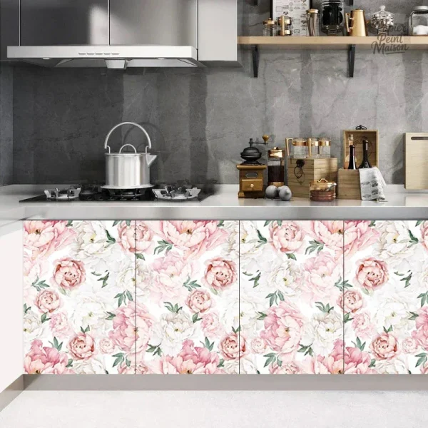 Détails de papier peint floral au design élégant et naturel