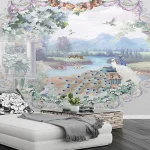 Design floral avec motifs d'oiseaux pour un style élégant